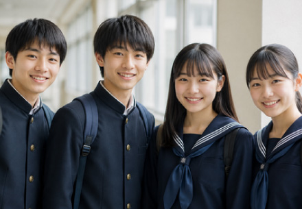 中1・2生の笑顔